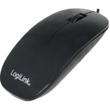 Hiir Logilink Flat USB optical mouse, black...