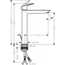 Praustuvo maišytuvas Hansgrohe Logis 240...