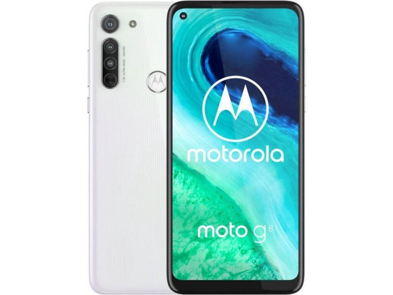 Motorola Moto G8 White 6 4 Ips Lcd 720 X 1560 Pixels Qualcomm Sm6125 Snapdragon 665 Internal Ram 4 Gb 64 Gb Microsdxc Dual Sim Nano Sim 3g 4g Main Camera 16 8 2 Mp