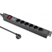 QOLTEC Power strip for RACK 19 1U, 16A, PDU...