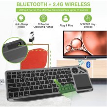 Klaviatuur TECHly Bluetooth Wi-Fi 2.4 GHz...