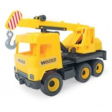 Wader Middle Truck Crane yellow 38 cm in box