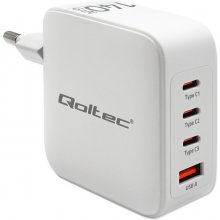 Qoltec GaN 140W charger 5V 20V 2.5A 5A,3xUSB...