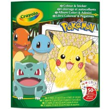 Crayola POKEMON Värvimis- ja kleepimisraamat