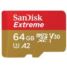 Mälukaart SANDISK Extreme 64 GB MicroSDXC...