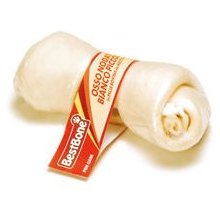 Best Bone knotted white rawhide bone Small -...