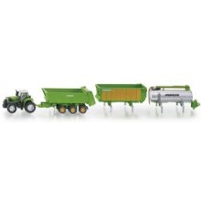 SIKU Tractor with semi-trailer, trailer and...
