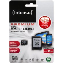 Mälukaart Intenso microSD 32GB 10/45 UHS-I