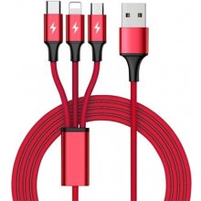 UTK Charging cable 3-in-1 USB -...