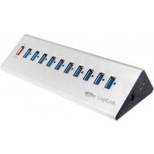 LOGILINK USB 3.0 HUB 10-port, Aluminium...