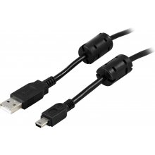 DELTACO USB 2.0 Cable A/mini B, 2m USB cable...