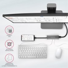 Axagon HMC-5G21 10Gbps hub 5in 1 HDMI + 2x...