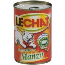 LeChat - ar liellopu gaļas gabaliņiem 400 gr