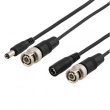 DELTACO Cable with BNC, 25m, black / MM-82F