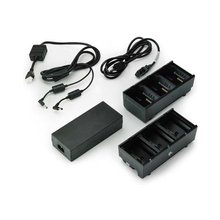 ZEBRA dual battery charger, 3 slots, UK