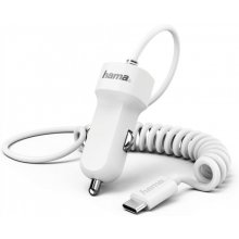 Hama  Car Charger, USB Type-C, 3 A, white