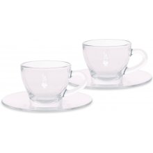 Bialetti Glass Cappuccino Cups Set 2 pcs