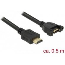 DELOCK HDMI-Kabel A->A St/Bu z.Einbau 4K...