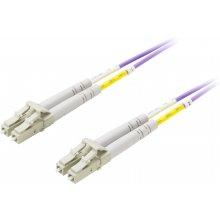 Deltaco Fiber cable OM4, LC - LC, duplex...