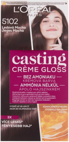 L'Oréal Paris Casting Creme Gloss 5102 Iced Mocha 48ml - Hair Color for  Women Brown, Colored Hair 