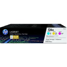 HP 126A 3-pack Cyan/Magenta/Yellow Original...