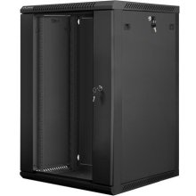 Lanberg WF01-6618-10B rack cabinet 18U Wall...