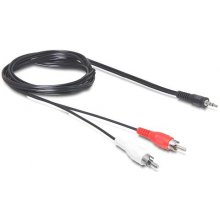 DELOCK 84000 audio cable 1.5 m 2 x RCA 3.5mm...