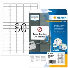 HERMA Removable labels A4 35.6x16.9 mm white...
