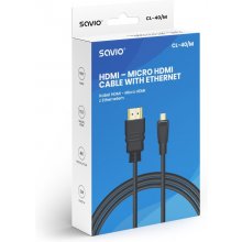 SAVIO HDMI Cable CL-40M, micro HDMI, 2m