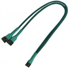 Nanoxia Kabel 3-Pin Y-Kabel, 60 cm, зелёный