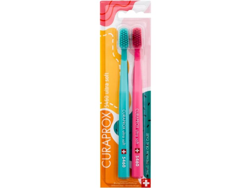 Curaprox 5460 Ultra Soft Duo 1balení - Different Days Limited Edition  Toothbrush unisex - QUUM.eu