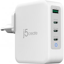 J5 Create 130W GAN USB-C 4-PORT CHARGER EU