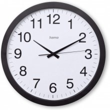 Hama Aruba Quartz clock Circle Black, White