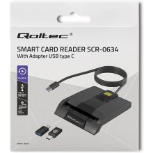 Qoltec Intelligent smart ID card reader, USB...