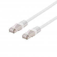 DELTACO Cable U/FTP Cat6a, LSZH, 0,3m, white...