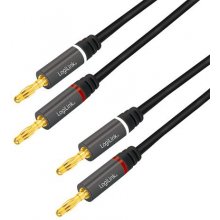 LOGILINK CA1210 audio cable 3 m 2 x Banana...