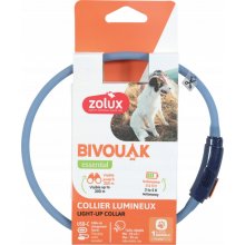 ZOLUX BIVOUAK LED Silicone blue - collar for...