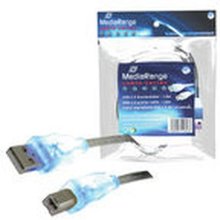 MediaRange USB Kabel A -> B St/St 1.80m blau...