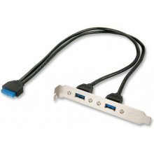 LINDY Slotblech USB 3.0 Adapter 2xUSB 3.0...