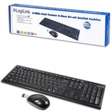 LOGILINK Tastatur Wireless 2,4GHz mit Maus...