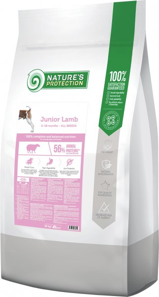 Natures Protection NP Junior Lamb 18kg Breeder bag dry feed for dogs ...