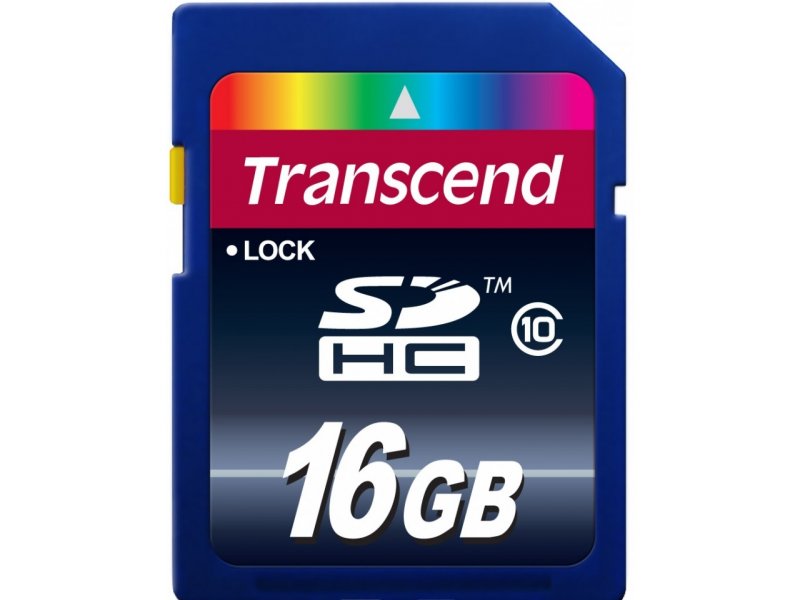 Карта памяти transcend sdhc 16 гб