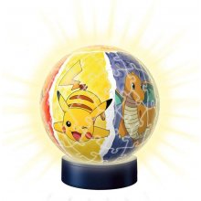 Puzzle 72 elements 3D Glowing Ball Pokemon