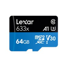 LEXAR MEMORY MICRO SDXC 64GB UHS-I/W/ADAPTER...