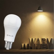 Tellur Smart WiFi Bulb E27, 9W, White/Warm...