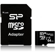 Silicon Power memory card microSDXC 64GB...
