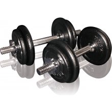 TOORX Cast iron weight dumbbells set with...