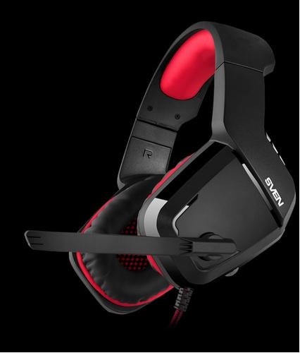 støj mangel typisk Sven AP-G858MV headphones/headset Wired Head-band Gaming Black, Red - 01.ee