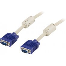 DELTACO monitor cable RGB HD 15ha-15ha, 2m...