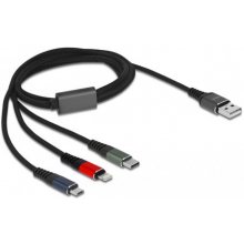 DELOCK USB Ladekabel 3in1 Lightning/Micro...